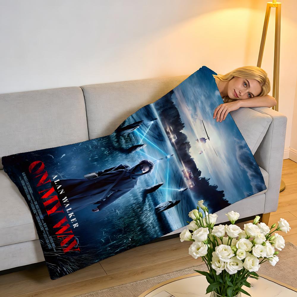 Throw High-Density Short Plush Blanket For Sofa Nap Room Soft Skin-Friendly Popular Singer Edm Rave Dj Alan Walker