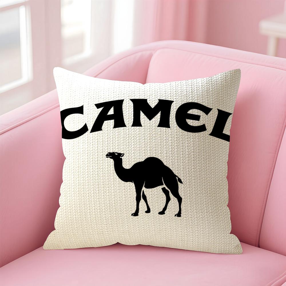 

CCamel Brand Cushion Cover Natural Linen Pillow Case DoubleSided Print Decorative Sofa Pillowcase Home Decor Gift 30x30cm