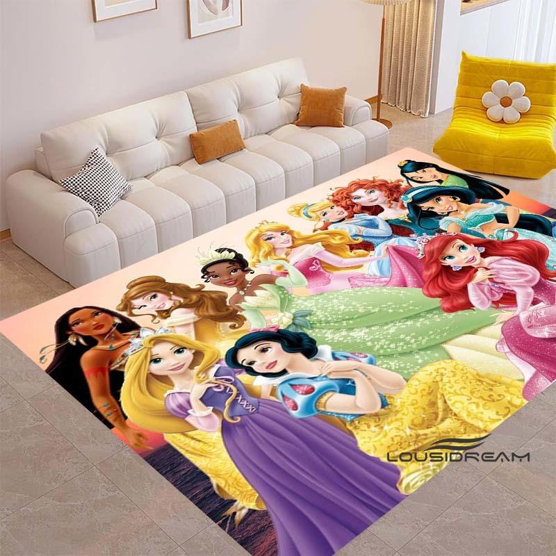 This Disney pink princess-themed rug is suitable for girls' bedrooms, bedside tables, living rooms, sofas, floor mats, children'