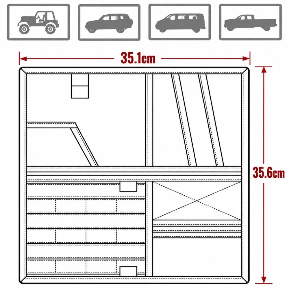 Adjustable Car Organizer Pouch Multifunctional Sunglass Storage Pouch Pickup Trucks SUVs Tool