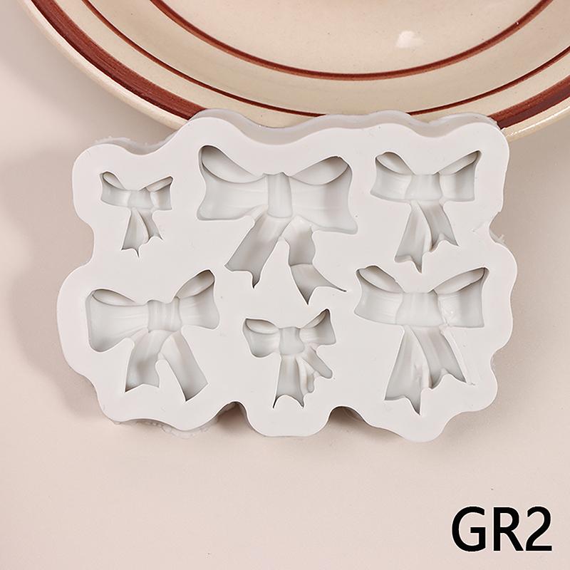 Crown Bowknot Shape 3D Fondant Cake Silicone Mold For Diy Polymer Clay Molds Kitchen Chocolate Pastry Cake Decoration Tool