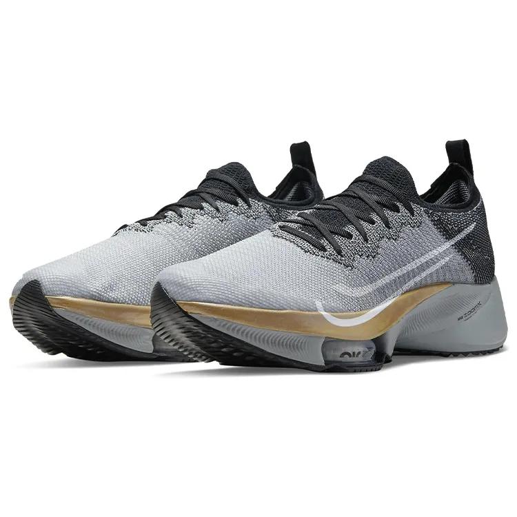 Nike Air Zoom Tempo Next% Flyknit 'Wolf Grey Black' (Unisex) Black / Pure Platinum / Wolf Grey / White Running Shoes CI9923 008