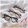 New unisex round cat eye glasses for men women pc frame glasses plain glasses Nearsighted Eyewear Glasses -1.0 -2.5 -2.0