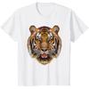 Coole Tijger Voor Mannen Vrouwen Dierlijk Gezicht Kattenprint Bengaalse Tijgers T-shirt