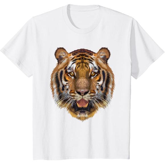 Coole Tijger Voor Mannen Vrouwen Dierlijk Gezicht Kattenprint Bengaalse Tijgers T-shirt