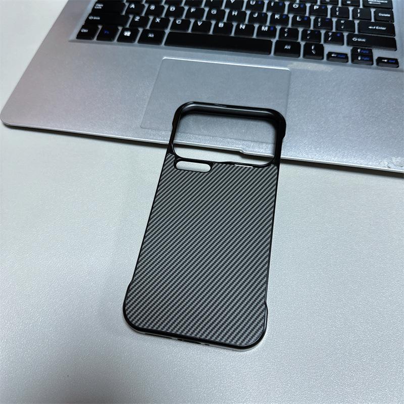 Applicable to Xiaomi 17ProMax carbon fiber pattern sticker borderless mobile phone case Xiaomi 15 magnetic POCOX7Pro case