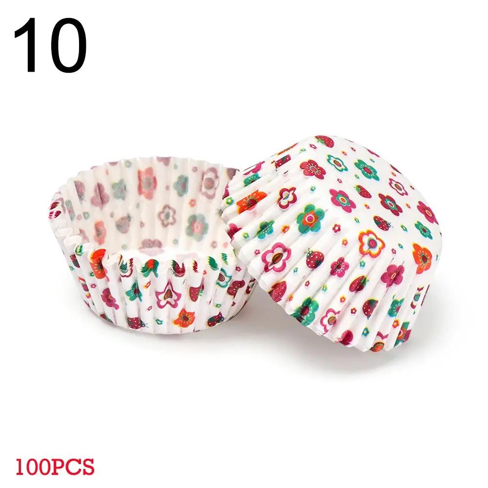 100PCS  Muffin Cup Cupcake Baking Mold Grease-proof Cake Paper Cups Animal Flower Bakeware DIY Pastry Tools Kitchen Accessories