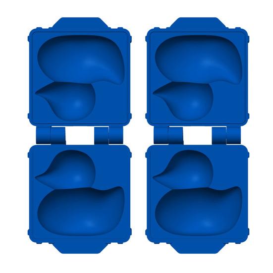 1/2/3Pcs Snow Duck Mold Maker Kids Mini Snowball Mold One-Hand Press Portable Small Snow Duck Toy