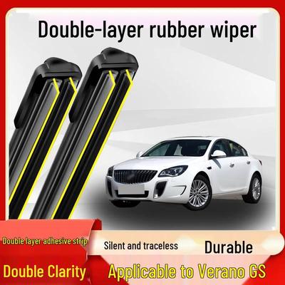 Verano GS Wiper Blades: Original 16-19 Models, Silent, Boneless, Double Layer Rubber Strips.