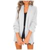 Open Casual Womens Front Lapel Cardigan Long Sleeve Work Office Suit Jacket Coat