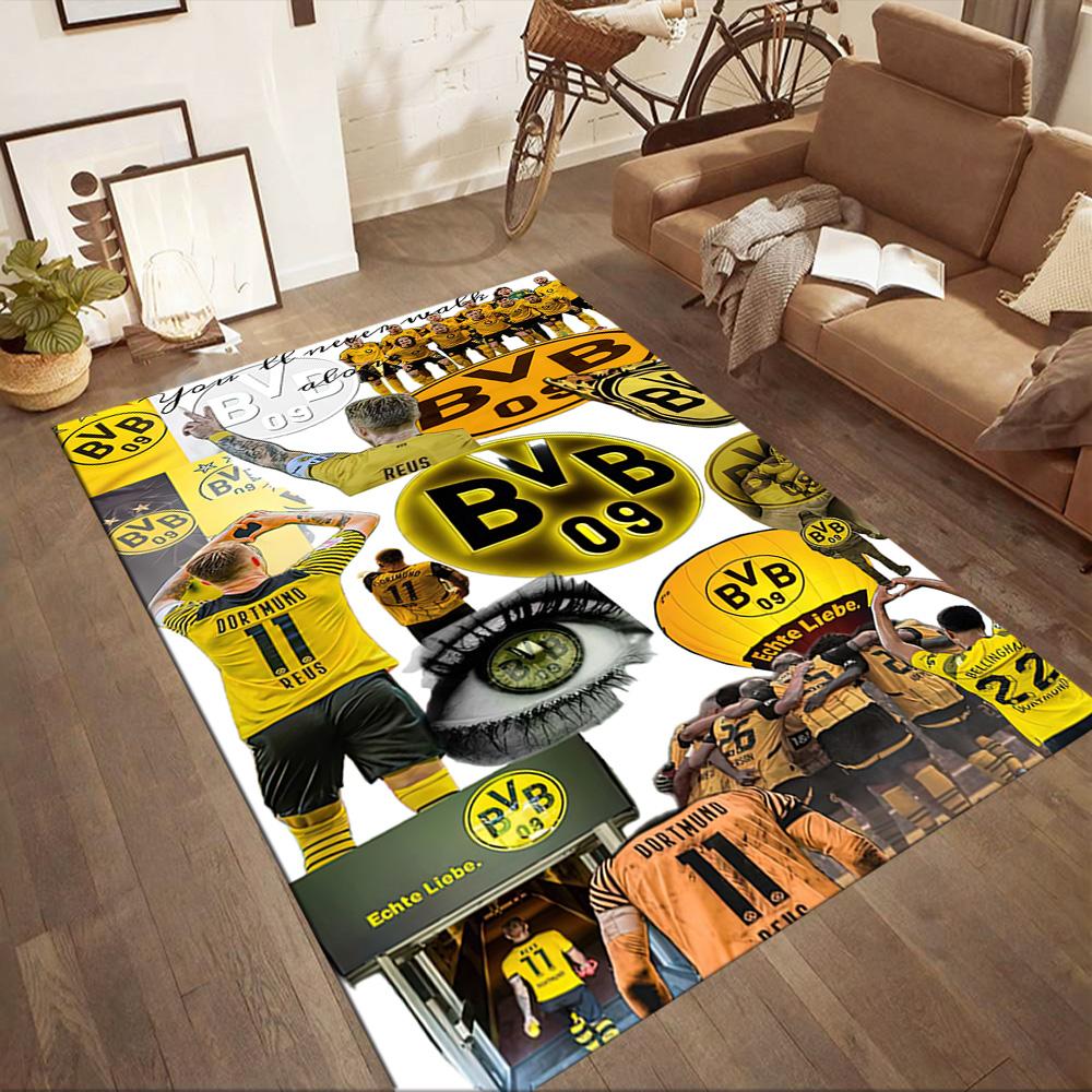 Borussia Dortmund Floor Rug Office Rug Design For Outdoor Kitchen Hallway Dining Room Antislip Carpet Office Home Decor Wedding Party Gift