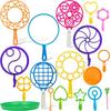 3Pcs Creative Colorful Bubble Plate Blowing Bubble Stick Summer Children's Toy Accessories Multiple Styling Creative Toys
