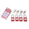 Electrical Lockout Tagout Kit with Safety Padlocks Keys Loto Tags for Industrial Chemical Electric Power