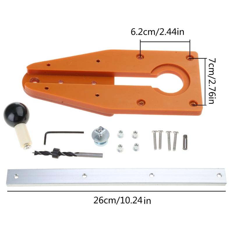 Flexible Trimming Machine Circle Cutting Jig Balance Board with Track Milling Circle for Woodworking Work for Bench DIY