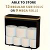 Bohemian Style Toilet Paper Holder - Modern Bathroom Storage Organizer, Hand Towel Caddy & Laundry Basket | Slim Freestanding