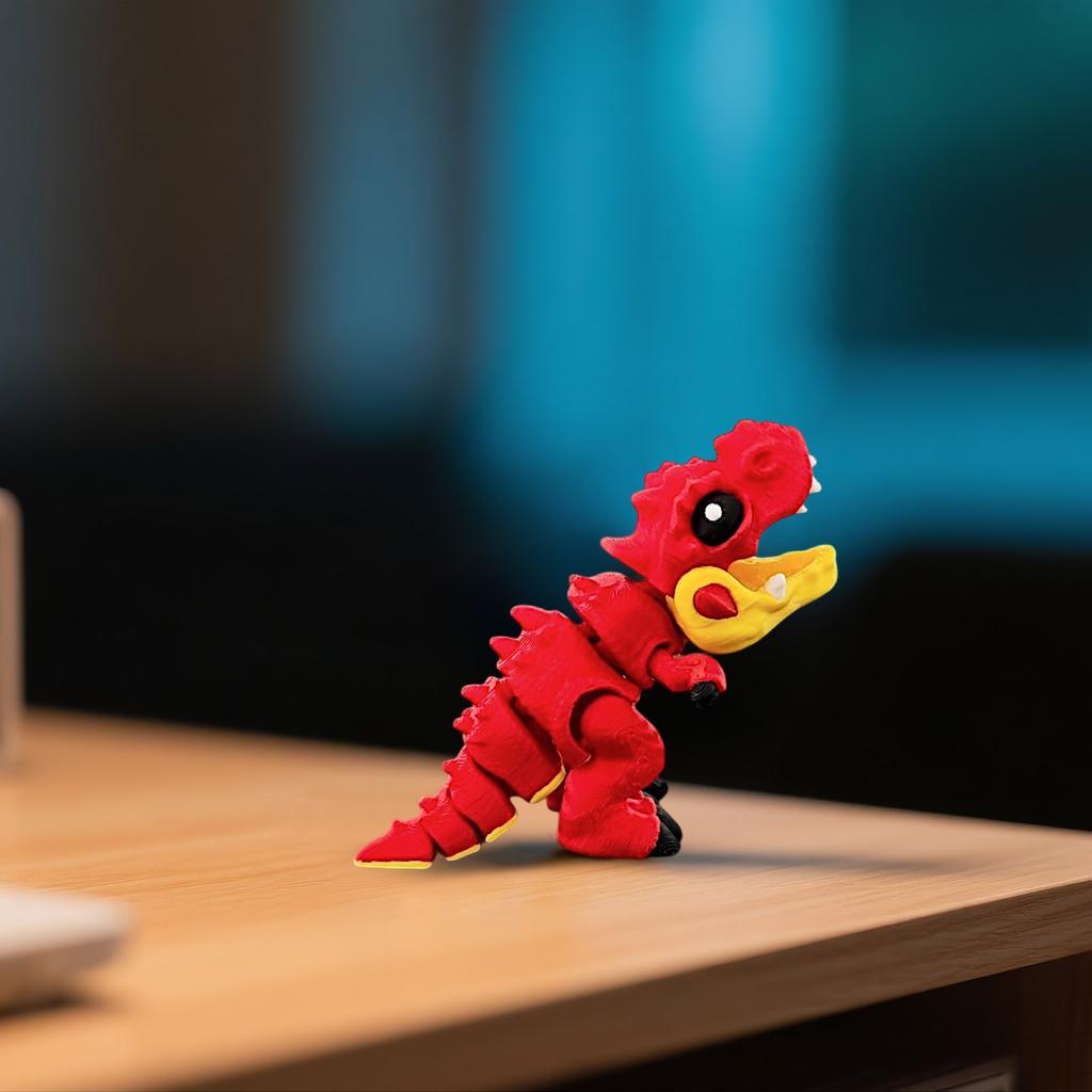 3D Printed Dinosaur Joint Movable Toy Creative Ornaments Holiday Birthday Gifts