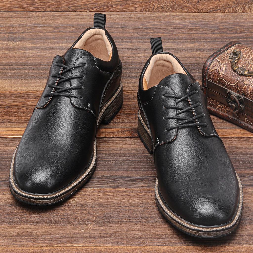 Taglia 40-46 Scarpe Casual da Uomo in Pelle Comode alla Moda Scarpe Derby