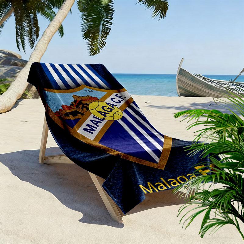 Málaga logo Beach Towel, Large Soft Quick Dry Towel for Beach Camping Swimming