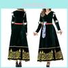 Fantasy Gothic Queen Dress With Polyester And Cotton Material For Stage Performance