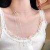 Silver Bow Tassel Pull-Out Necklace: 2025 Trendy & Elegant Clavicle Chain