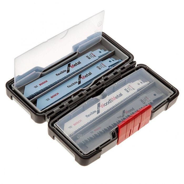 Säbelsägeblätter - BOSCH - 2607010902 - Koffer mit 20 Blättern - Metall und Holz - S-Schaft