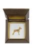 Dobermann, Doberman Pinscher, Dobie - Dog brooch in decorative box, elegant gold-plated pin, Art-Dog brand jacket pin