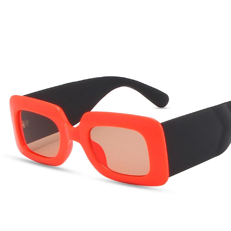 European American Style Women Sun glasses Rectangle Shape Wide Leg Women's Sunglasses New Stylish Man Sunglasses