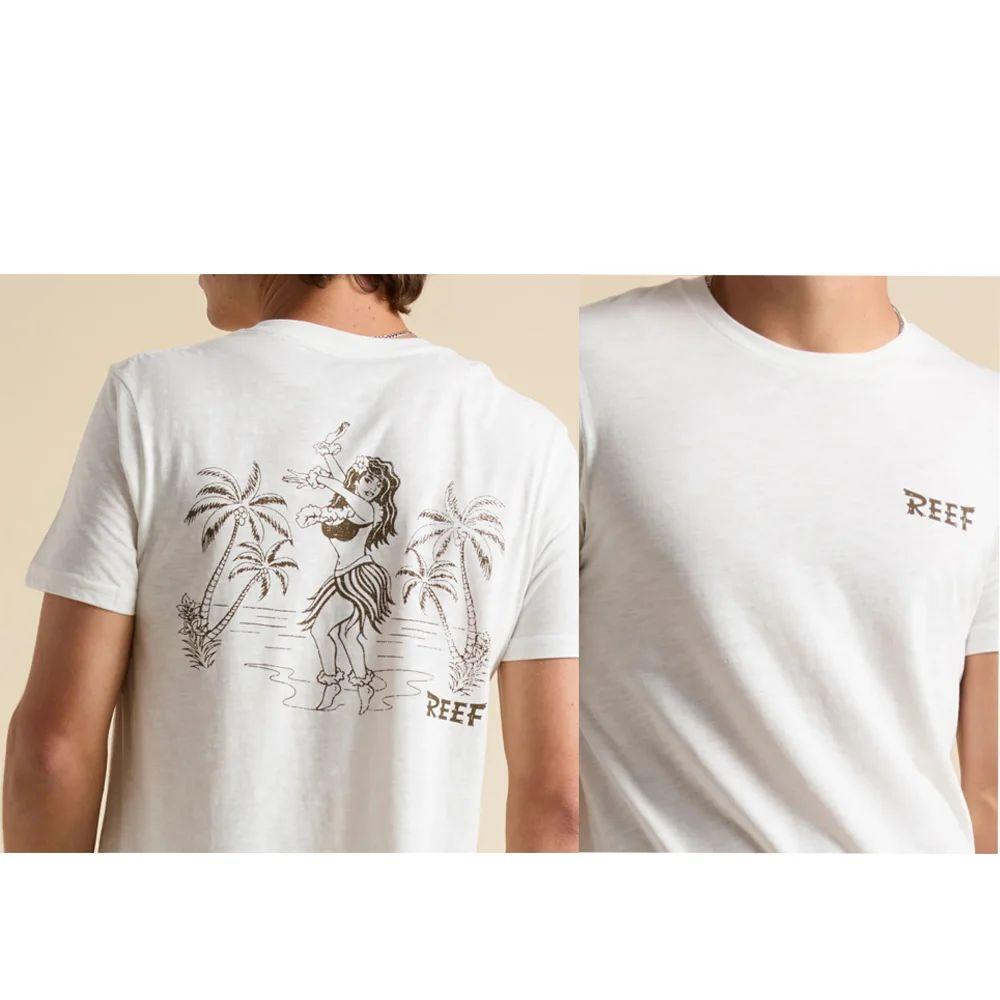Brand Reef New Print T-shirts Holiday Casual Summer Tops Men's Short Sleeve Crew Neck Cotton Tee Comfortable Vacation Tops