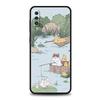 Cat Fishing Phone Case For Samsung A56 A36 A26 A54 A52 A24 A14 A50 A72 A70 A40 A20E A06 A12 A22 A34 A42 A32 A04s A16 5G Cover