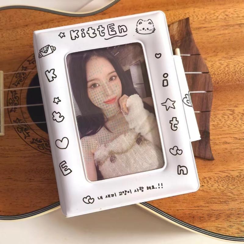 3 Inch 32 Slot Photo Card Card Holder Kpop Binder Idol Postcard Lomo Card Photo Album Collector Card Binder Photocards