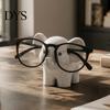 Resin Sculpture for Desk Elephant Shape Glasses Holder, Spectacle Display Stand, Modern Style Unique Jewelry Holder Eyewear Tray, Stable Eyeglass