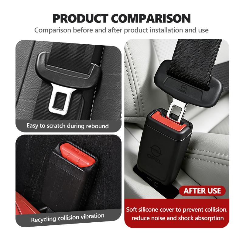 Car Seat Belt Buckle Cover Anti THZW4 Scratch Protector Interior Cover For Opel ADAM ASTRA J K CORSA E INSIGNIA MOKKA VIVA Meriva
