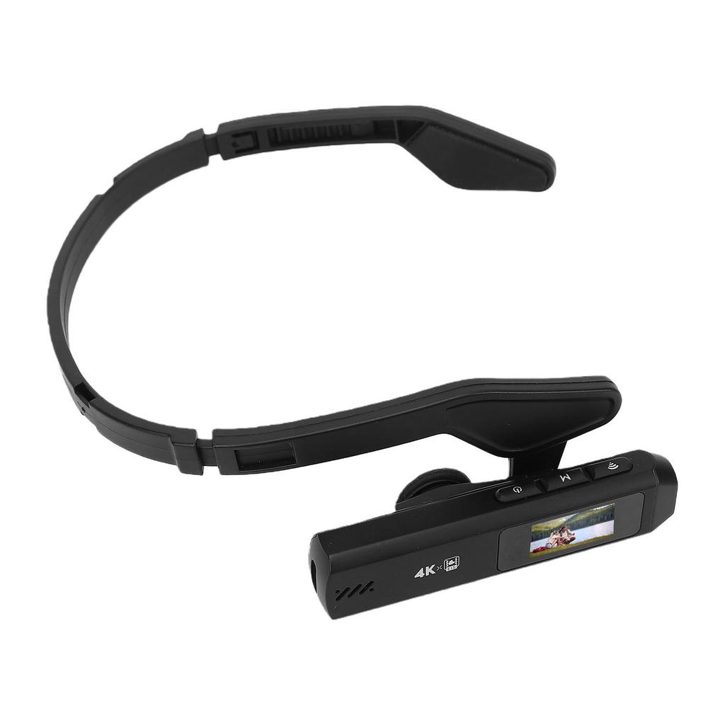 Head Mounted Camera 4K Video Camcorder EIS 6.0 Anti Shake 2 Axis Wearable Vlog Camera 110 Degrees  Angle 60FPS HD Hands