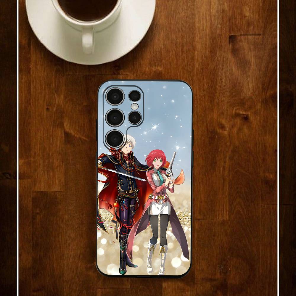 

Snow W-White With The R-Red Hair Phone Case For Samsung S24 25 23 22 21 20 Plus Ultra 5G Lite Shockproof Cover Samsung S20ULTRA5G