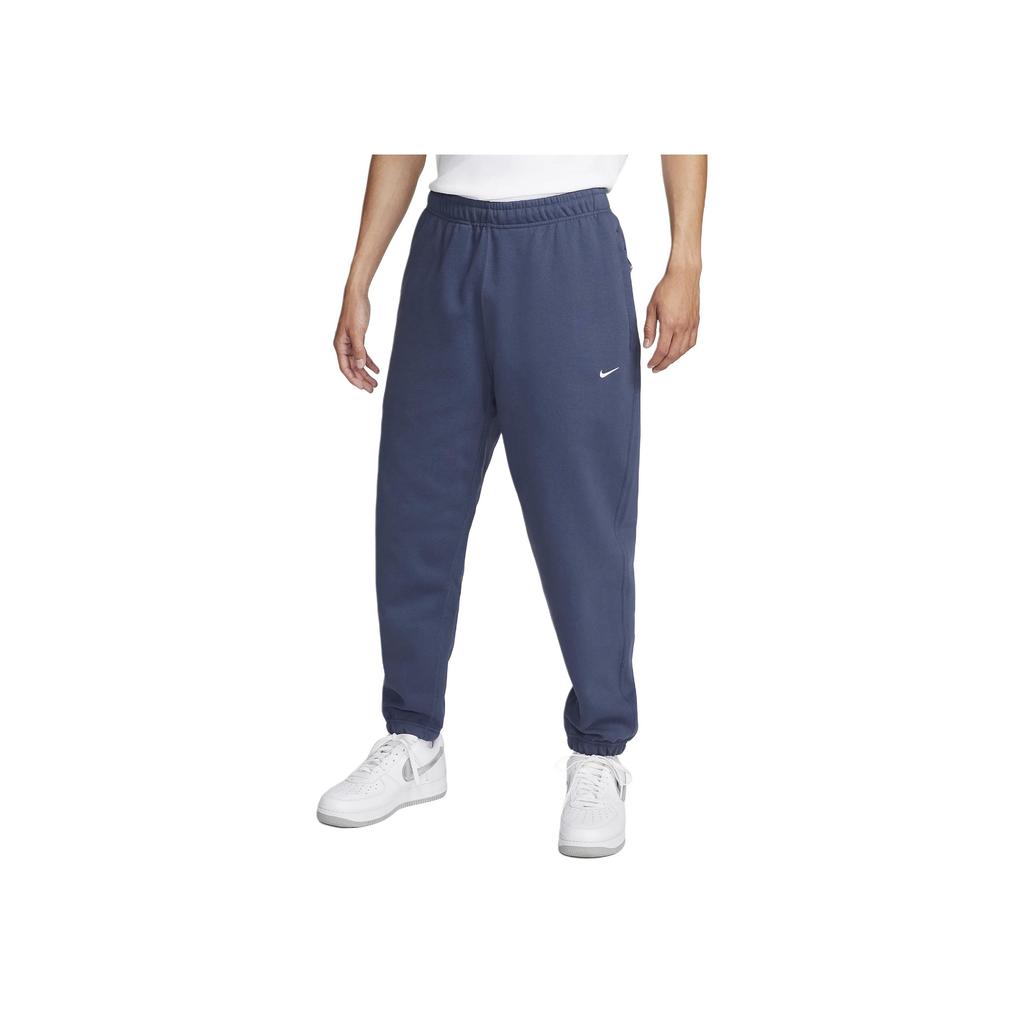 Nike Solid Color Drawstring Jogger Knit Pants Men Bottoms Thunder-Blue DX1365-437