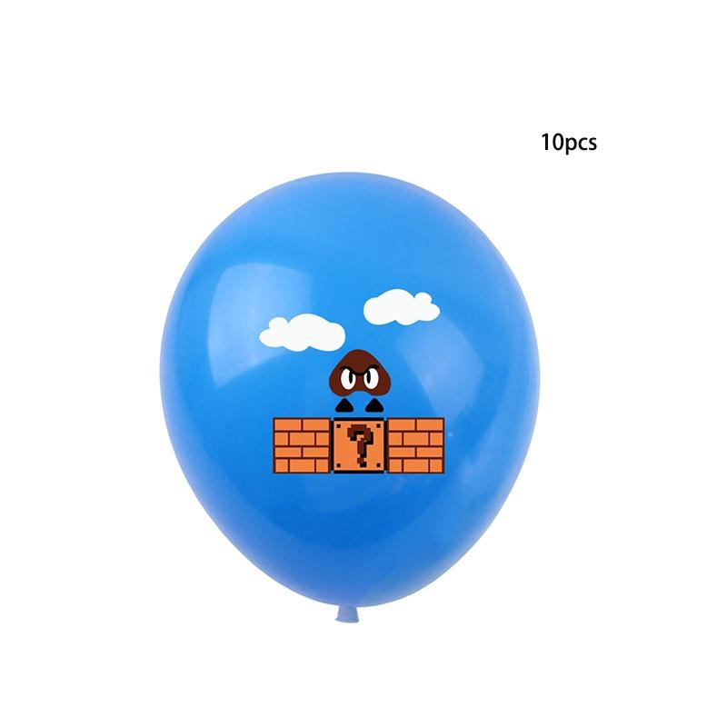 Super Mario Happy Birthday Party Decor Supplies Banner Balloon Cake Topper