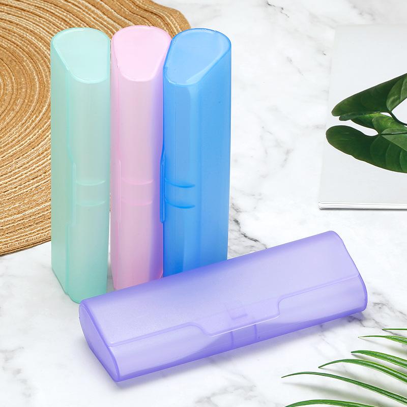 Student Semi-Transparent Matte Plastic Women Spectacle Case Eyeglass Hard Box Glasses Box Reading Glasses Case