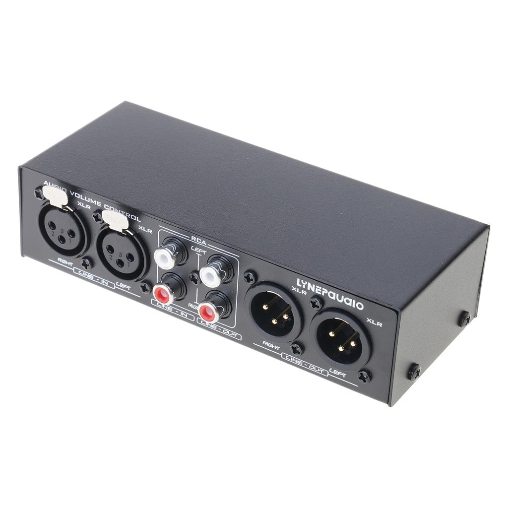 Professioneller passiver Lautstärkeregler mit 2 Eingängen und 2 Ausgängen für Studio-Monitore, Signalvorverstärker, Anschluss von Empfängern