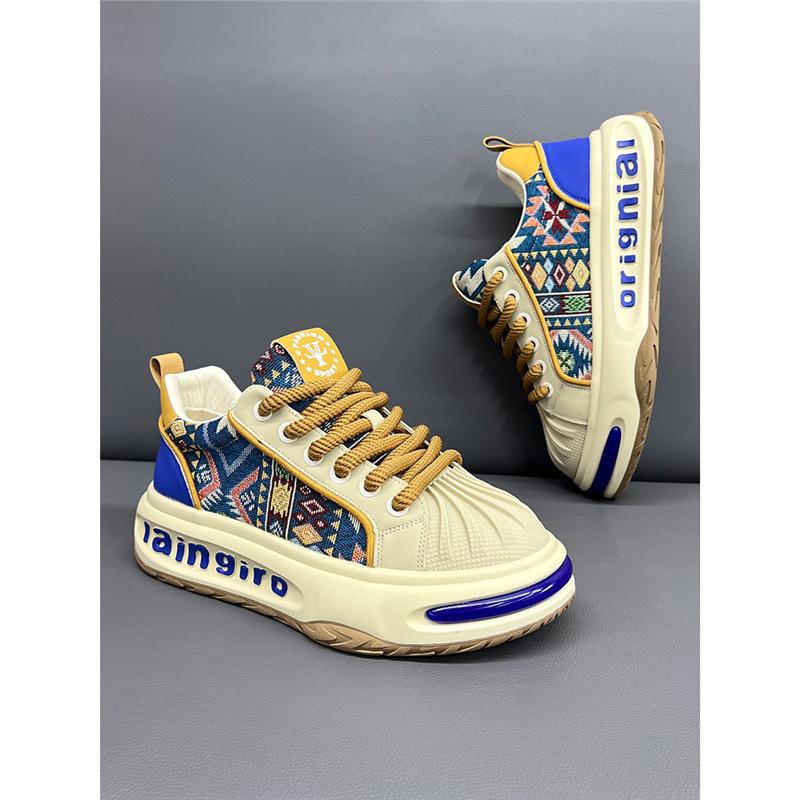 Shell Head Embroidery Daddy Chaozi Spring Comfortable Cloth Casual Shoes Bc