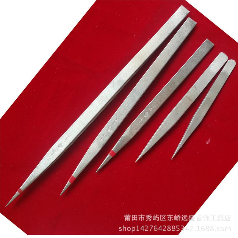 High-Quality Stainless Steel & Carbon Steel Long Pointed Tweezers (13, 16, 20, 25, 30cm) for Goldsmiths