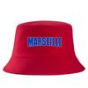 MARSEILLE Frankreich Stadt Druck Eimerhut Unisex Damen Baumwolle Sommer Sonnenschutzmütze Streetwear Panama Hut Unisex Outdoor Strand Angelhüte