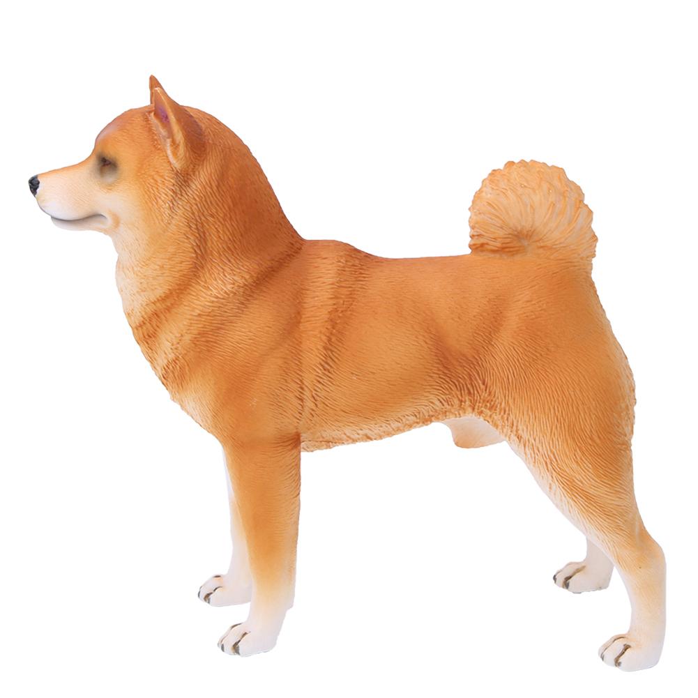 Lifelike Simulation Animal Model Plastic Dog Shape Gift Home Office Decoration Educational Toy