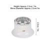 10X Magnification Clip on Watch Magnifying Glasses Smooth Surface Rounded Edges Watch Repair Magnifier White Jewelry Tool