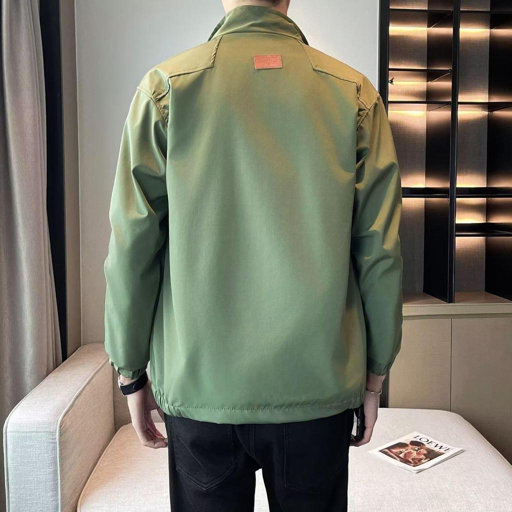 2025 Men's Trendy Hipster Jacket: Spring/Autumn High Street Style, Hong Kong & Japanese Harajuku Influence, Loose Fit, Korean Version.