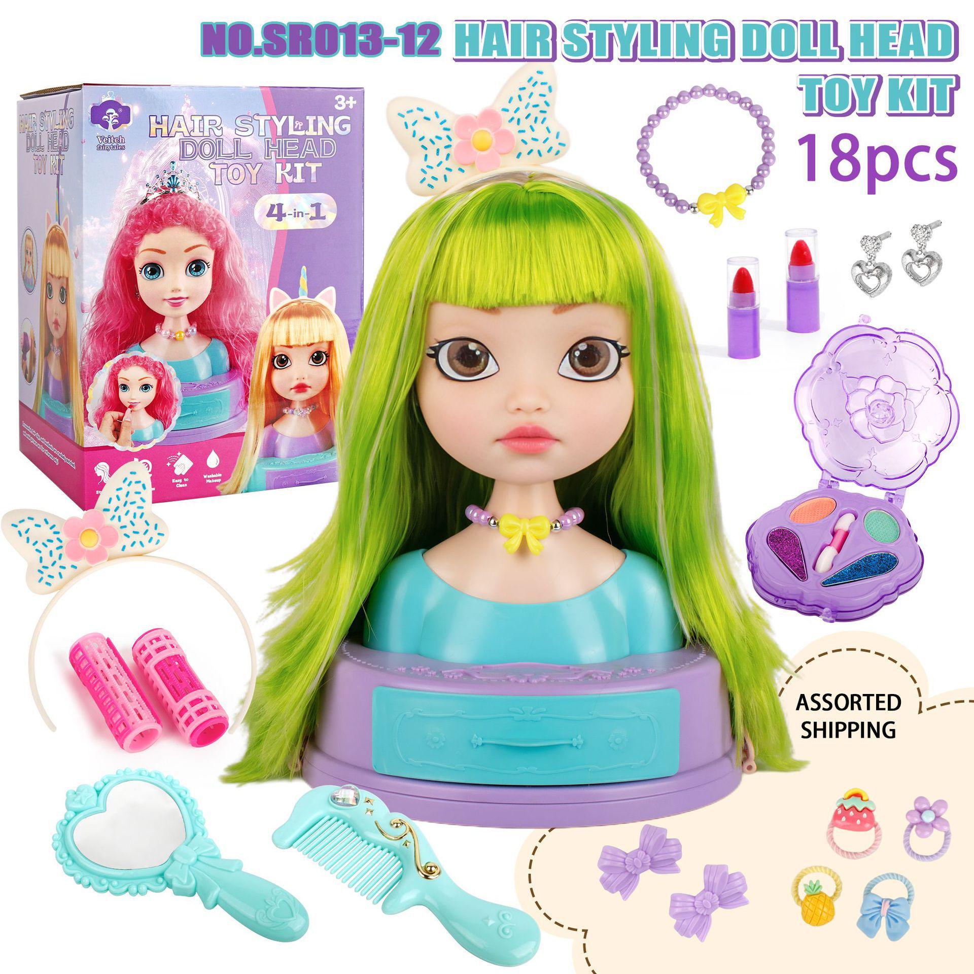 

Трансграничный набор принцессы для макияжа и переодевания для девочек - Аксессуары для кукол для ролевых игр и игрушки ручной работы