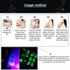 Spider Temporary Tattoo Sticker Realistic Waterproof Design Semi-Permanent Glow-in-the-darkScary Fake Tattoo for Halloween
