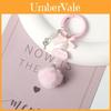 Colorful Ball Keychain With Metal Letter Tag For Bag And Car Decoration
