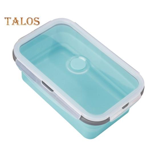 3 Contenitori Pieghevoli In Silicone Per Alimenti Con Manico, Senza BPA, Ermetici, Salvaspazio, Per Pranzo, Viaggi, Scuola E Ufficio, A Prova Di Perdite, Microonde E Lavastoviglie
