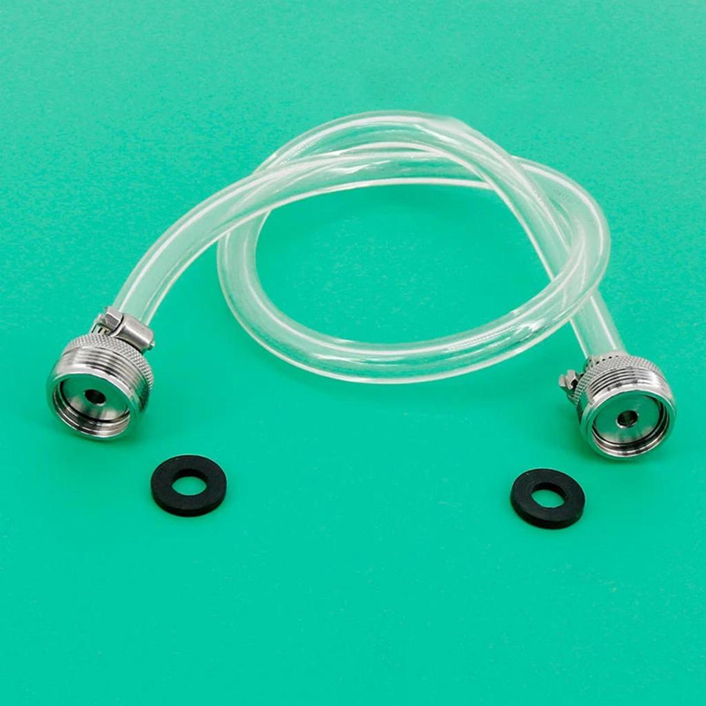 Beer Line Cleaning Hose,Two Faucet Threads,Brew Tubing 60cm 5/16inch 8mm Hose for Homebrewing