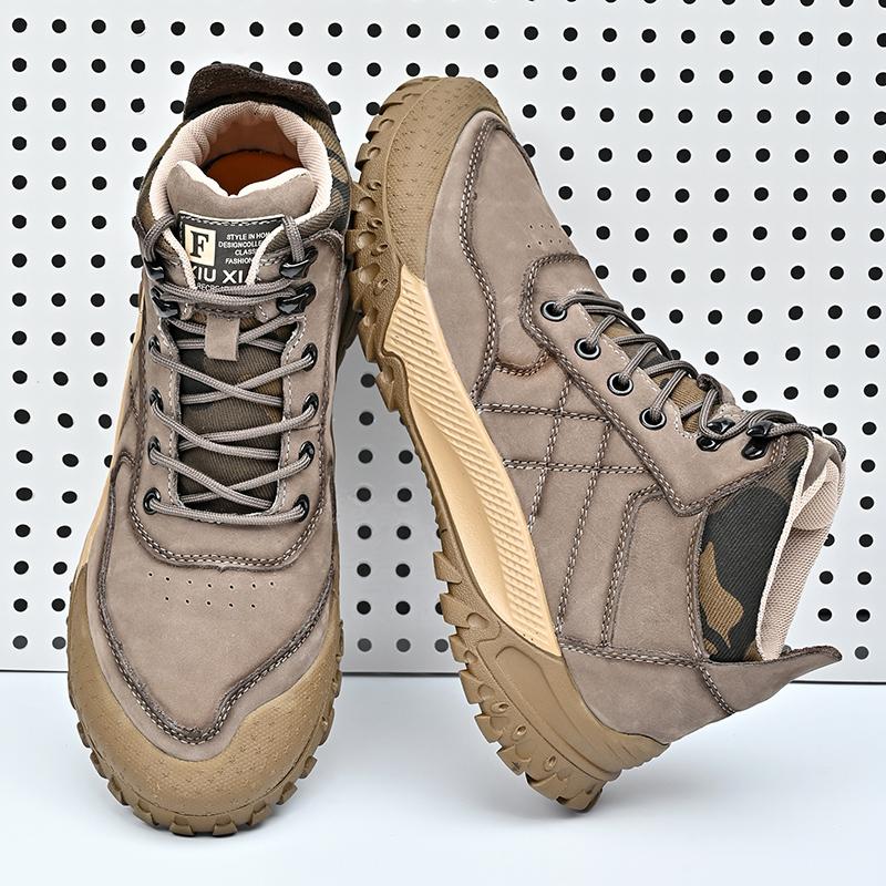 Trendy Brand Men's Casual Shoes Outdoor Hiking Shoes Winter Cotton Shoes High Top Shoes Men's Sports Shoes Free Delivery